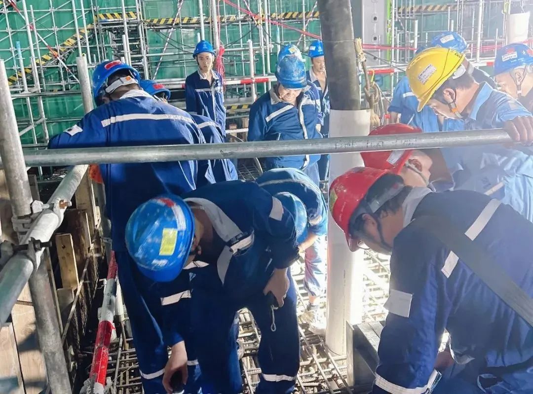 华能海南昌江核电3号机组常规岛汽轮机基座运转层浇筑完成